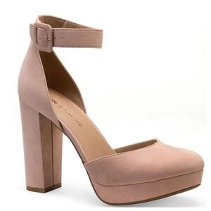 Sun Stone‎ Women's Estrella Ankle Strap Pumps Size 8.5